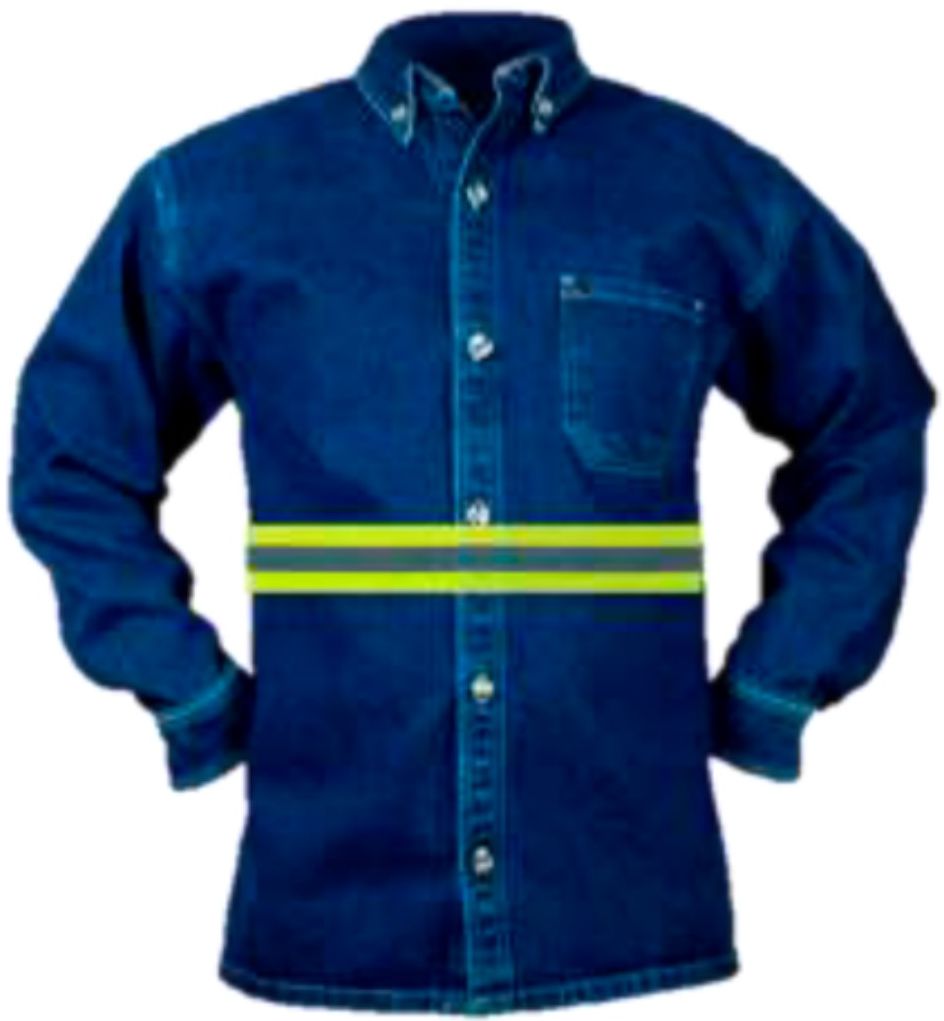 Camisa mezclilla reflectiva ROM-70